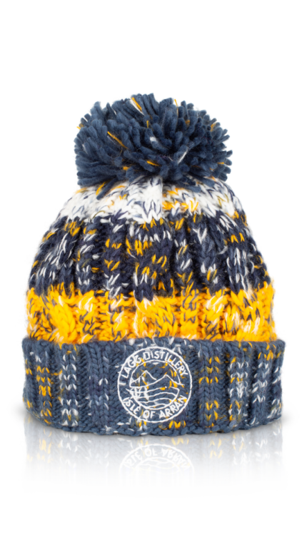 Morning frost arran 2024 lagg distillery wool bobble hat 3 1000x1000 png 72dpi product detail rebrand